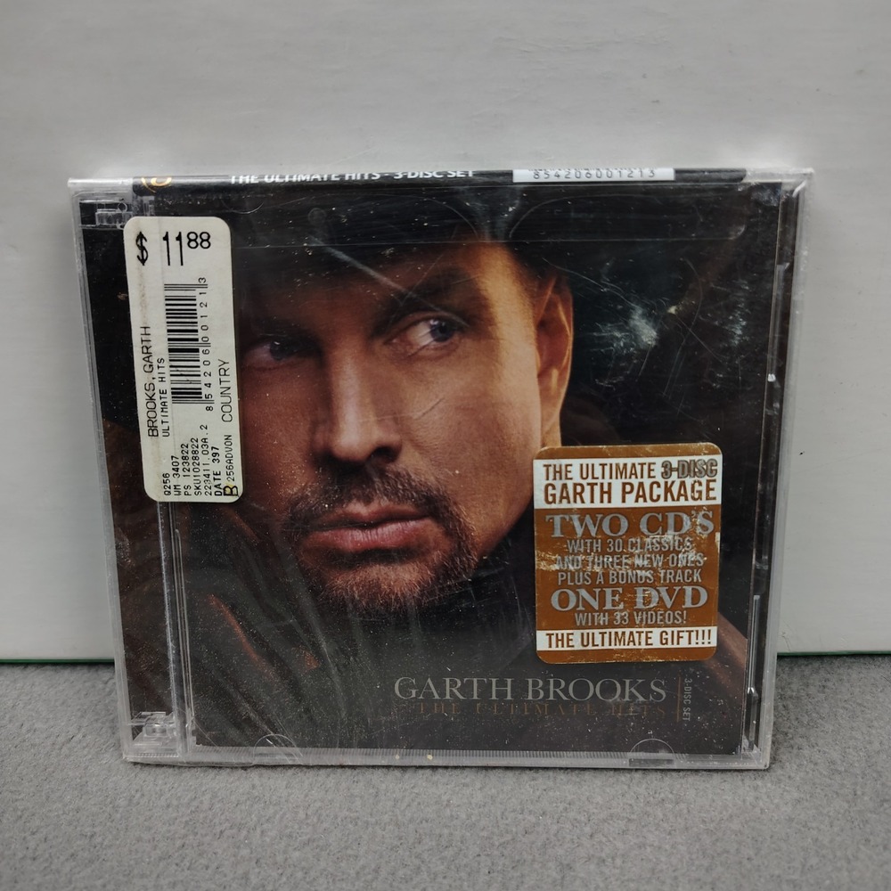 Garth Brooks The Ultimate Hits‎ 3-Disc Set (2CD + 1 DVD W/33 Videos) New Sealed